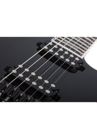 Resim Schecter Reaper-6 Custom Elektro Gitar (Parlak Siyah) 
