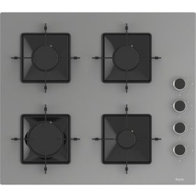 Resim Ferre Elegant Line QBL62CPR - SS208 - D065 Gri Cam Ankastre Set 