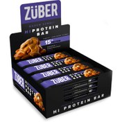 Resim ZÜBER Badem Ezmeli Yüksek Protein Bar 45g X 12 