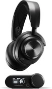 Resim SteelSeries Arctis Nova Pro Wireless Multi-Platform Gaming Kulaklık, Hi-Fi Ses Sürücüleri, Aktif Gürültü Giderme - Clearcast Gen2 Mikrofon - PC, PS5, PS4, Switch, Mobil Siyah 