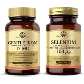 Resim Solgar Gentle Iron 17 Mg 90 Kapsül Solgar Selenium 100 Tablet 