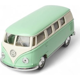 Resim Çek Bırak 1962 Metal Model Klasik Oyuncak Volkswagen T1 Minibüs Pastel Yeşil 