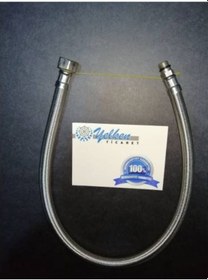 Resim Batarya- Musluk Alti Bağlanti Hortumu 3-8 - M10 100 Cm Çelik Flex 