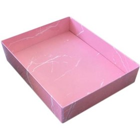 Resim Asetat Kapaklı Karton Kutu Mermer Desenli 12X15X3 Cm 10 Adet P 