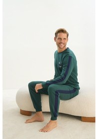 Resim Sevim Erkek Uzun Kol Yeşil Eşofman Takım C7t1n5o9 001 