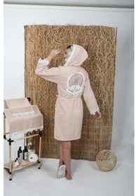 Resim Pavlin Gelin Bornoz Seti 5 Parça Dantelli Çeyiz Bayan Bornoz Seti 001 