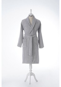 Resim Özdilek Tek Bornoz Şalyaka-colourist Gri L Beden Gri 