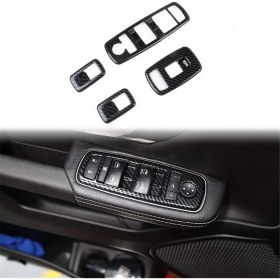 Resim Enigmatic Araba Cam Kaldırma Trim Anahtarı Paneli Kapağı Trim Aksesuarları Için (Yurt Dışından) 