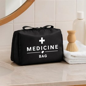 Resim Kadınlar İçin Vintage Şifa Torbası ile Seyahat Organizeri - Tema Temalık Kozmetik Kabı, Çapraz Si 