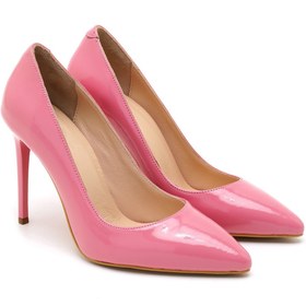 Resim DESA - ES Kadın Pembe Rugan Deri Stiletto 