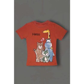 Resim Gri Mor Tekstil Erkek Çocuk Pamuklu T-Shirt Şort Takım 