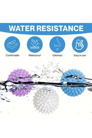 Resim indirimvar 9 Adet Yeniden Kullanılabilir Sihirli Çamaşır Topları Küçük Boy Dayanıklı PVC Malzeme 