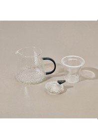 Resim Tohanaa Borosilikat Cam Bitki Çayı Demliği - Şeffaf / Yeşil - 500 Ml Renkli 