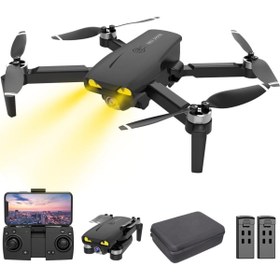 Resim OBEST Çocuklar ve Yetişkinler İçin Kameralı Hafif Katlanabilir Drone, Başsız Modlu 720P FPV RC Quadcopter 