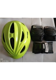 Resim Erkek Çocuk Kask Ve Dizlik-dirseklik Seti Belgeli Yeşil 