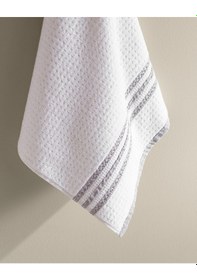 Resim Madame Coco Alissa %100 Pamuk Yüz Havlusu - Beyaz 8684427128008 Beyaz 