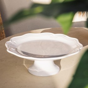 Resim The Mia Grande Pasta Cake Stand White 