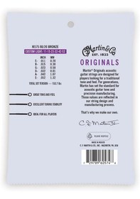 Resim Martin M175 Akustik Gitar Teli 11-52 80/20 Custom Light 