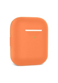 Resim Wozlo Apple Uyumlu AirPods 1. Ve 2. Nesil Silikon Koruma Kılıfı - Silikon Koruyucu Kılıf - Turuncu 