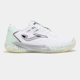 Resim Joma Rapid Lady 25 TRALW2502AC Kadın Toprak & Sert Kort Tenis Ayakkabısı - Beyaz 