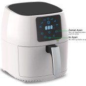 Resim Wiami Airfryer 4.5 L Hava Fritözü Beyaz V2 