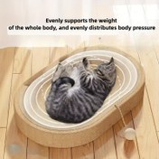 Resim Sisal İpi Kedi Tırmalama Çubuğu ve Yatak Kombinasyonu - Dayanıklı Tırmalama Yüzeyi, Rahat Dinlenme Alanı, Dökülmez, Mobilya Koruması, Kediler İçin İdeal, Kedi Tırmalama Çubuğu | Sisal İpi Yatak | Dayanıklı Tırmalama Çubuğu 