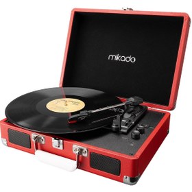 Resim Mikado Mn-p317 Nostalji Kırmızı Pikap +9 Rca + Bluetoothdestekli Müzik Kutusu 