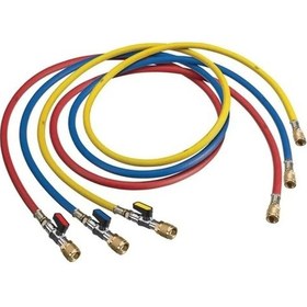 Resim Gaz Hortumu Vanalı R22-134-404 36-90 Cm 3000-600 Psı 