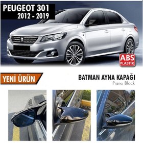 Resim Otoçizgi Peugeot 301 Yarasa Ayna Kapağı Batman Piano Black Parlak Siyah Otoçizgi 