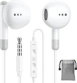 Resim (Yeni yükseltme) iPhone kulaklık kablolu MFi sertifikalı Mikrofonlu HiFi stereo kulaklık ve ses ayarı, Samsung/iPhone/iPad/MP3/Google Pixel ve 3,5 mm ses cihazları ile uyumlu 