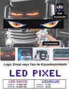 Resim howear Pixel Led Kumandalı Dijital Dinamik Led Kişiselleştirilebilir Kayan Yazı Ev Ofis Araç Uyumlu Led 