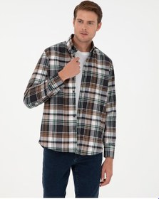 Resim Pierre Cardin Erkek Kahverengi Gömlek Desenli 50292889-vr029 Kahverengi Kahverengi 