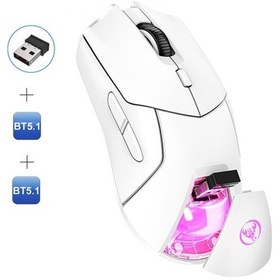Resim Novahub Hxsj T40 Kablosuz Oyun Faresi - 3 Modlu, 4000 Dpı, Rgb Işıklı, Şarj Edilebilir 001 