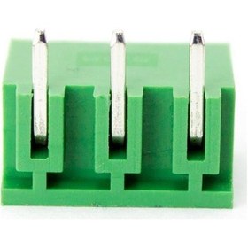 Resim 3 Pin Geçmeli Klemens 90' Erkek 5.08mm Yeşil 