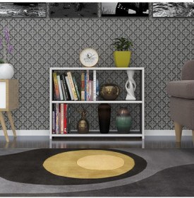 Resim Kenzlife Kitaplık Süper Ga 060*80*19 Gri 2 Katlı Tek Bölme Ofis Mutfak Banyo Dolabı Arkalıksız Çok Renkli 