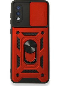 Resim Nettech Samsung Galaxy A02 Uyumlu Kızaklı Panzer Seri Arka Koruma 