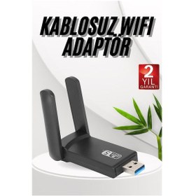 Resim Zengemtx Wifi Adaptörü Bt5.0 Wifi 2'si Bir Arada Çift Bantlı Çift Anten 