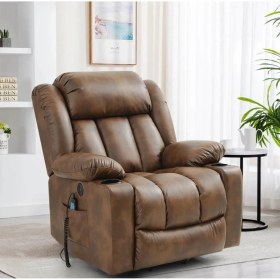 Resim Zaranni Hotte Kahve Liftli Masajlı Hasta Koltuğu USB Li 