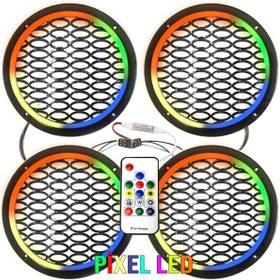 Resim Poke Pixel Ledli 20cm Hoparlör Midrange Kapak Animasyonlu 4 Adet Pk-5651 