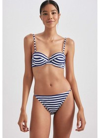 Resim Defacto Fall in Love Regular Fit Çizgili Bikini Alt A9458AX23HSNV30 Lacivert 