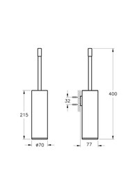 Resim VitrA Sento Çocuk Tuvalet Fırçalığı A4491667 