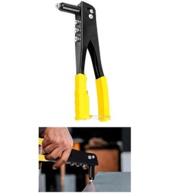 Resim Profesyonel Perçin Tabancası Araç Koltuk Mobilya 24 Cm 