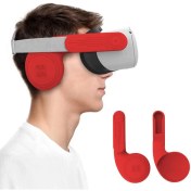 Resim Amvr Gelişmiş Silikon Kulaklık (Oculus Quest 2 Ile Uyumlu) Kırmızı 