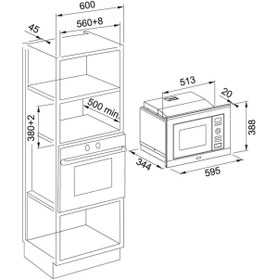 Resim Franke Smart Linear Fsl 20 Mw Bk 20 Lt Mikrodalga Fırın 
