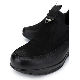 Resim Tamer Tanca Kadın Hakiki Deri Siyah Nubuk Casual Ayakkabı 322 2111522 Bn Ayk Sk24-25 Sıyah Nbk Siyah Nubuk 