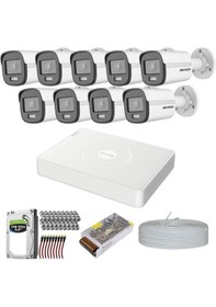 Resim HIKVISION COLORVU GECE-KARANLIKTA 7/24 RENKLİ 9 KAMERALI SET 1TB 