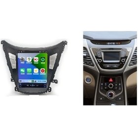 Resim Hyundai Elantra Tesla 2011-2014 6gb Ram 128gb Hafıza 4 Çekirdek Carplay Kamera Android Multimedya 9" 