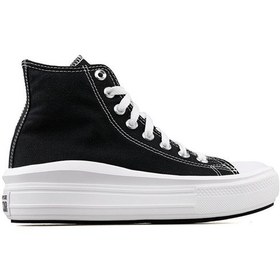 Resim Converse Ctas Move Hi Kadın Günlük Ayakkabı 568497C Siyah-Siyah-36 