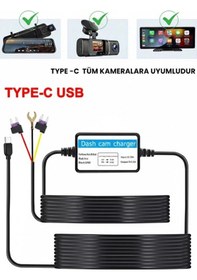 Resim Nm-store Park Modu Kablosu Type-c Akü Sigorta Bağlantı Kablosu Araç İçi Kamera Tüm Kameralara Uyumlu 