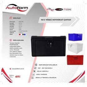 Resim Motosiklet Servis Çantası Nano Siyah 90 Litre, Kilitli Köşeli, Pe 